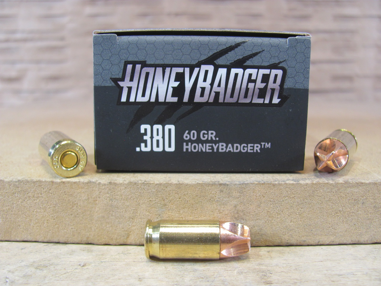 20 Round Box – 380 Auto 60 Grain HoneyBadger Defense Black Hills Ammo – D380N420