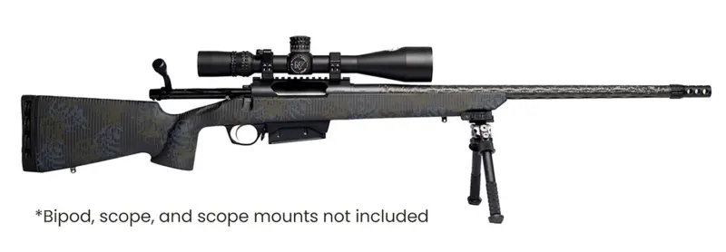 Horizon Firearms RF019C232216C20 Vandal Carbon II 300 PRC 22" Black Fluted Barrel, Black Drilled Tapped Receiver, Black Iota EKO X Carbon Fiber Stock