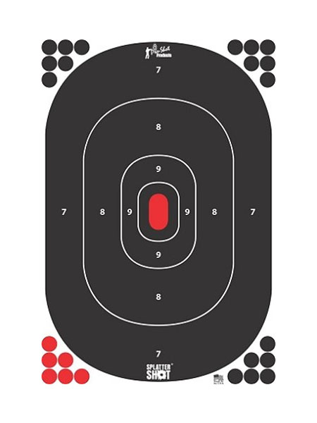 Pro-Shot Silhouette 12"x17" Peel and Stick Target, 5-Pack - SILH-IN-5PK