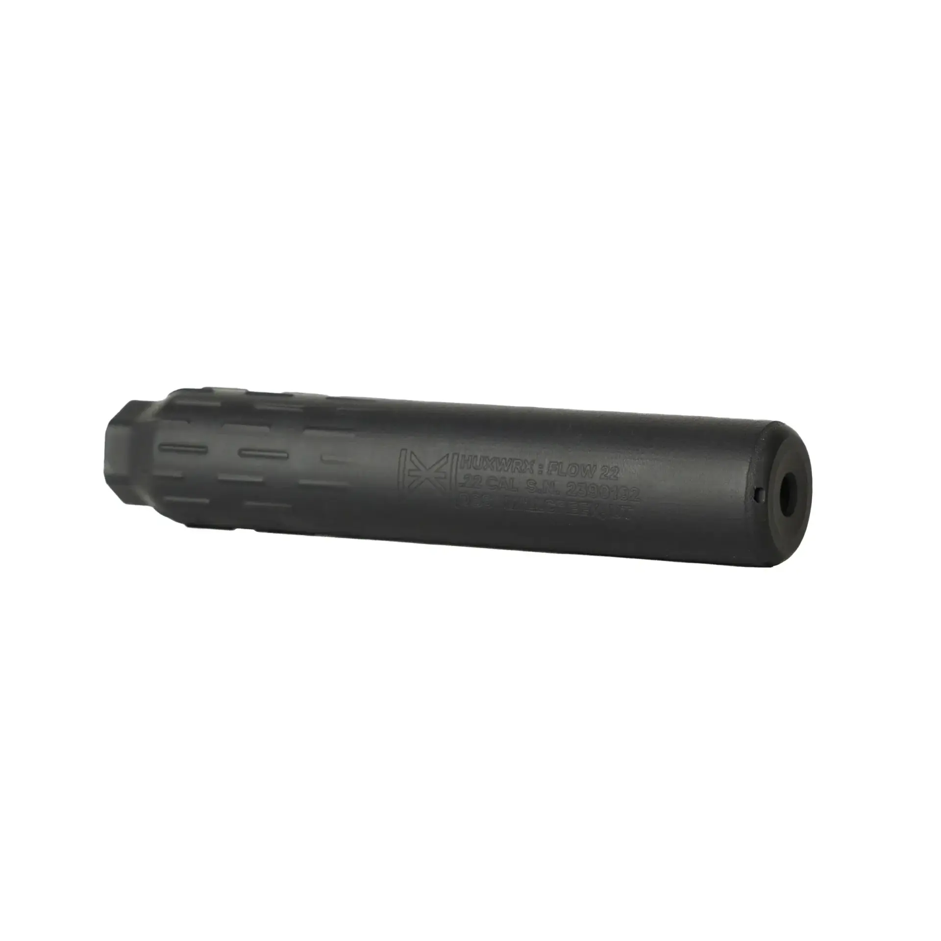HUXWRX FLOW 22 Ti Suppressor, Grade 5 Titanium, 3.9 oz