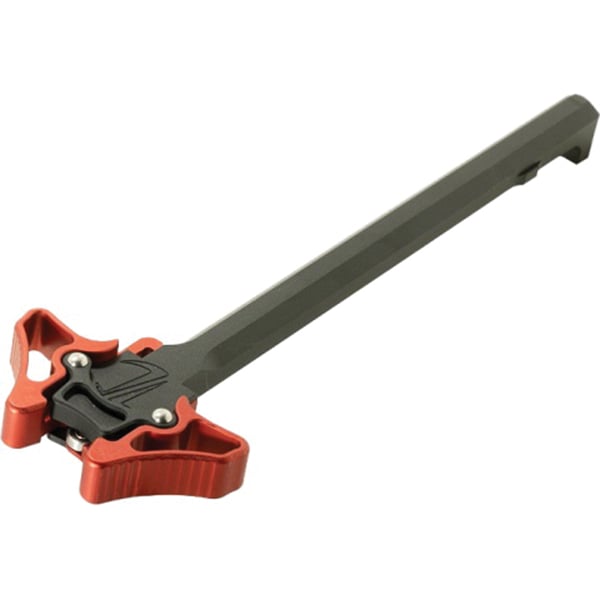 Timber Creek Outdoors Enforcer Mini Small Ambidextrous Charging Handle, Hardcoat Anodized Red - EM Ambi CH RED