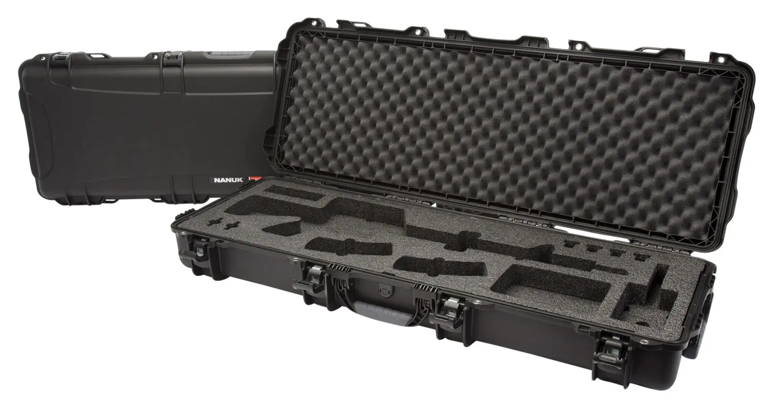 Nanuk 990AR01 990 Black Polymer w/ Foam Padding Lockable Latches Wheels
