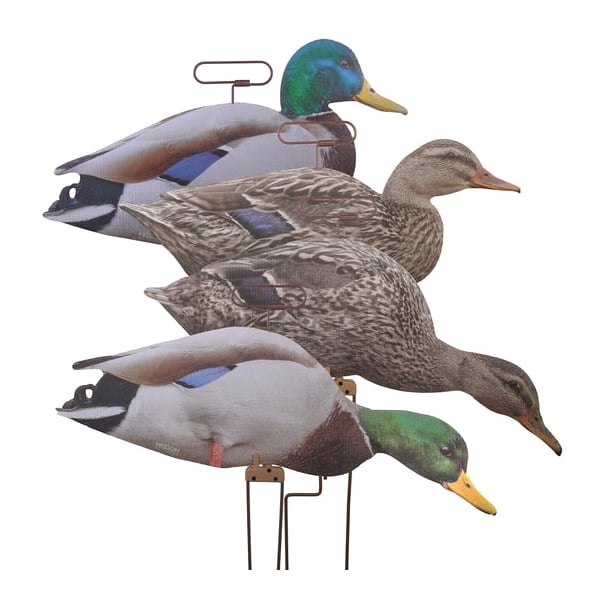 Higdon Outdoors Flats Mallard Duck Motion Silhouette 12-Pack Duck Decoy