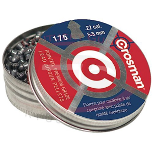 CROSMAN Pointed Pellet .22 Caliber, 14.3 Grain, 175 Count