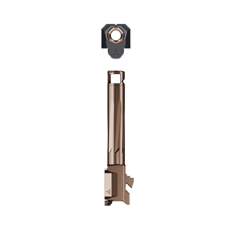 Radian Weapons Afterburner + Ramjet Barrel and Compensator 9mm Fits Glock Gen 3 G19, Bronze/Black