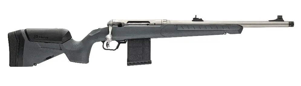 Savage Arms 32499 110 300 Blackout 10+1 16.50" Heavy Barrel, Flat Dark Gray Adj LOP Synthetic Stock, Right Hand