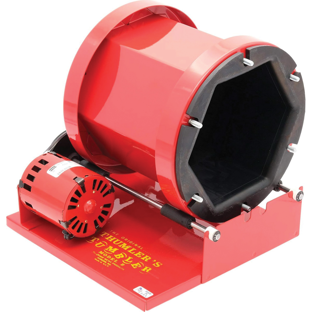 Thumler's Tumbler Model B 110 V Heavy-Duty #15 Rock Tumbler, 15 lb Red