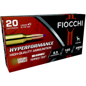 Fiocchi 65CMTTSX Hyperformance  6.5Creedmoor 120gr Barnes Tipped TSX 20 Per Box/10 Case