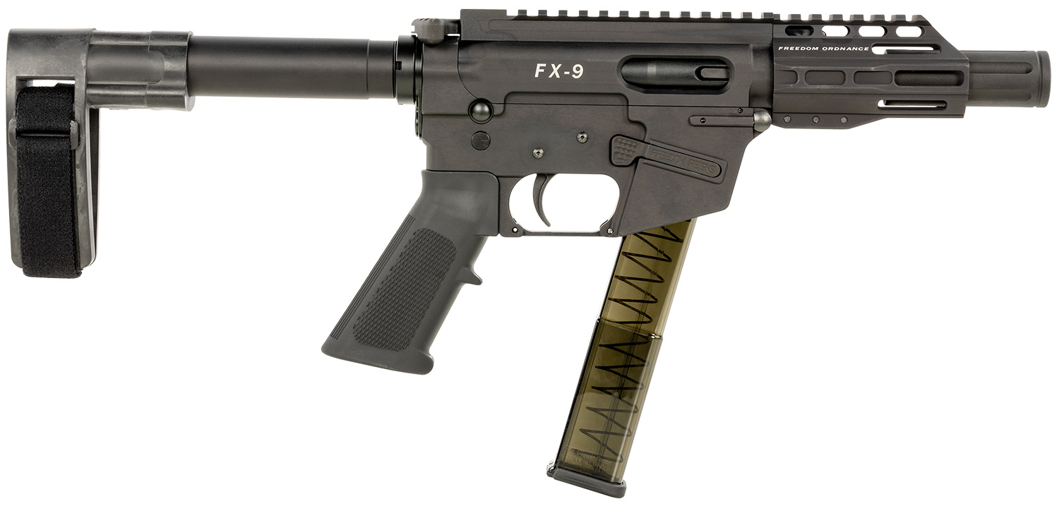 Freedom Ordnance FX-9 9mm Pistol with SB Brace