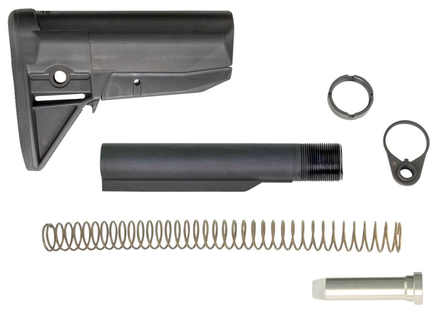 BCMGunfighter AR-15 Stock Kit, Black Synthetic - BCM-GFSK-MOD-0-BLK