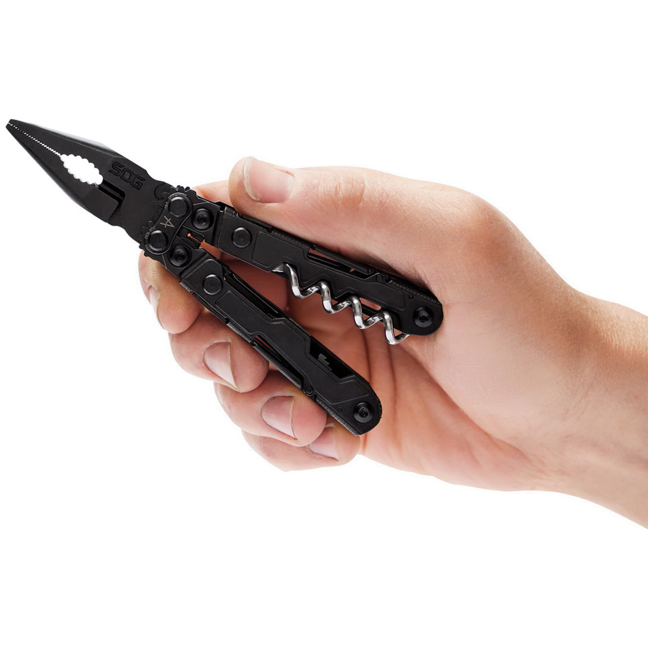 SOG Knives PowerPint Stainless Steel 18-Tool Mini Multi Tool, Black Oxide - PP1002-CP