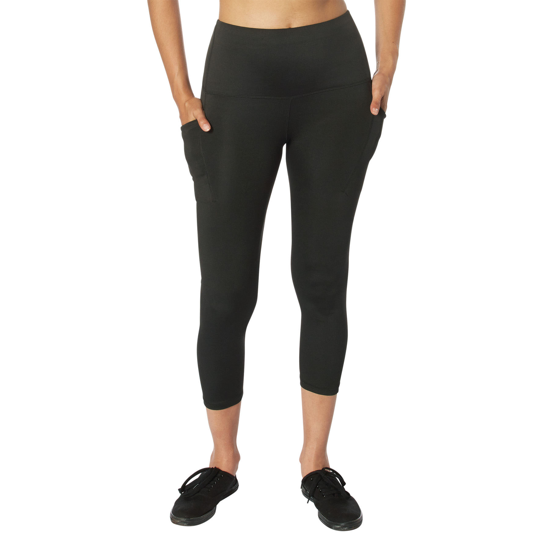 Rothco Womens Essential Leggings With Pockets - Black, X-Large