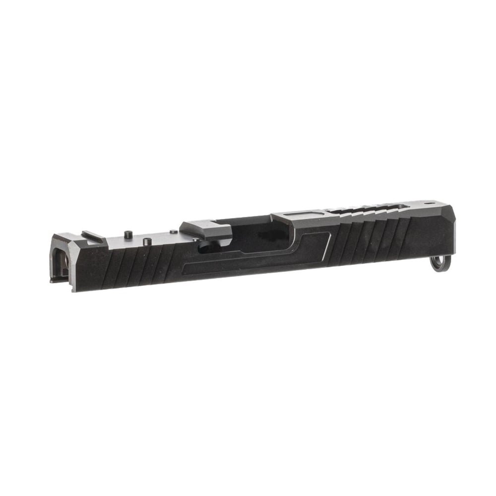 Brownells Premium Windowed Slide Fits Glock G17, Black