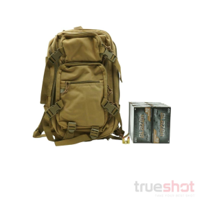 BACKPACK DEAL: Tan Glock Multipurpose Backpack and 500 Rounds of Ammo - CCI 9mm 115 Grain