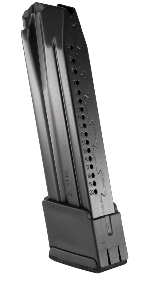HK Magazine, 9mm, 20 Rounds, Fits P30/VP9, Steel, Black - 50256715