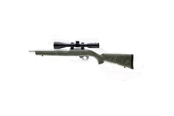 Hogue Grips 10-22 Rubber Over-molded Stock with Standard Barrel Channel Ghillie Green 22800