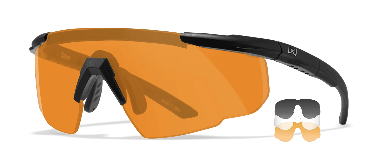 WILEY X 308 Saber Advanced - Matte Black - Gray/Rust/Clear