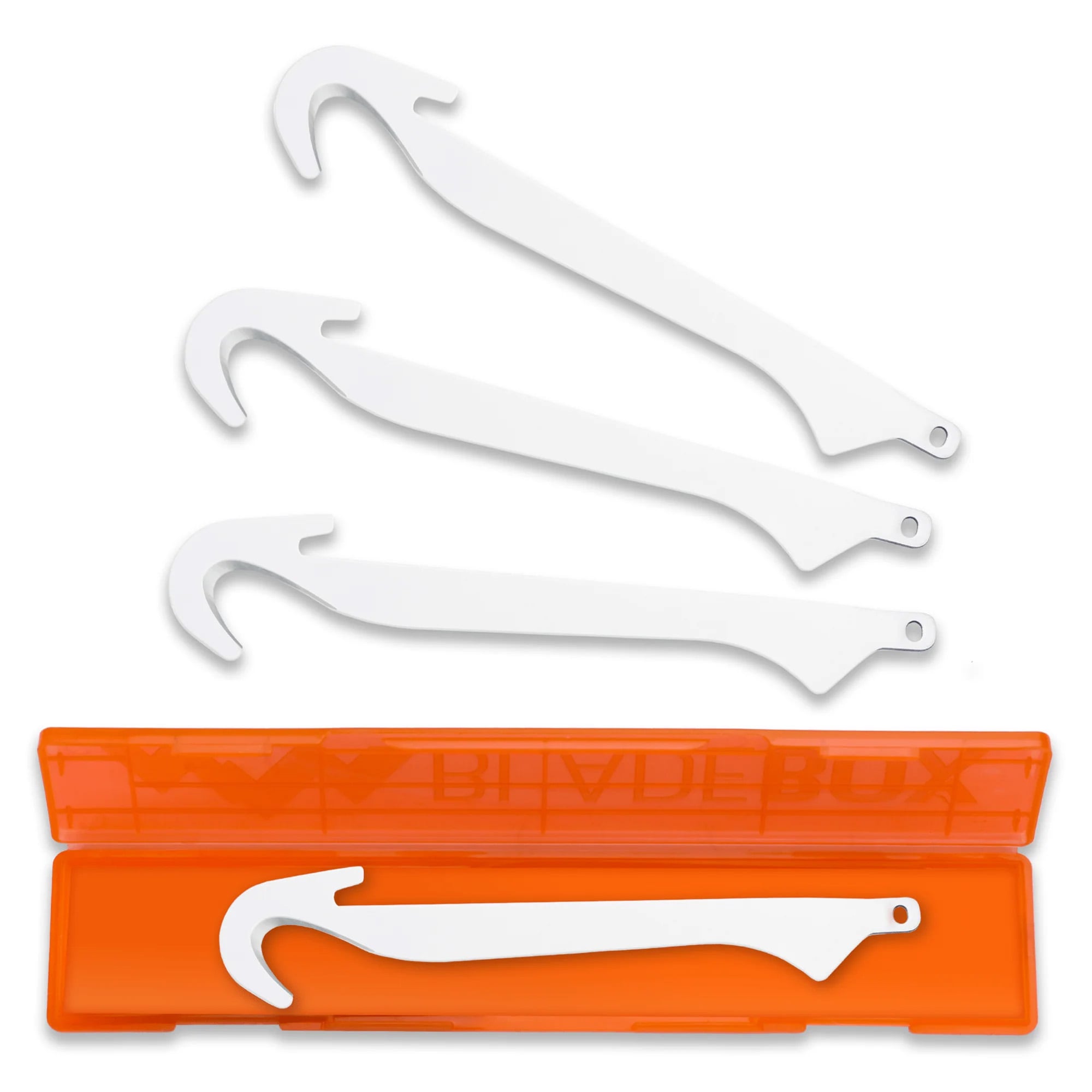 Outdoor Edge Razor Safe Replacement Blades, 4 x 3.5" Guthook Blades - RRG4