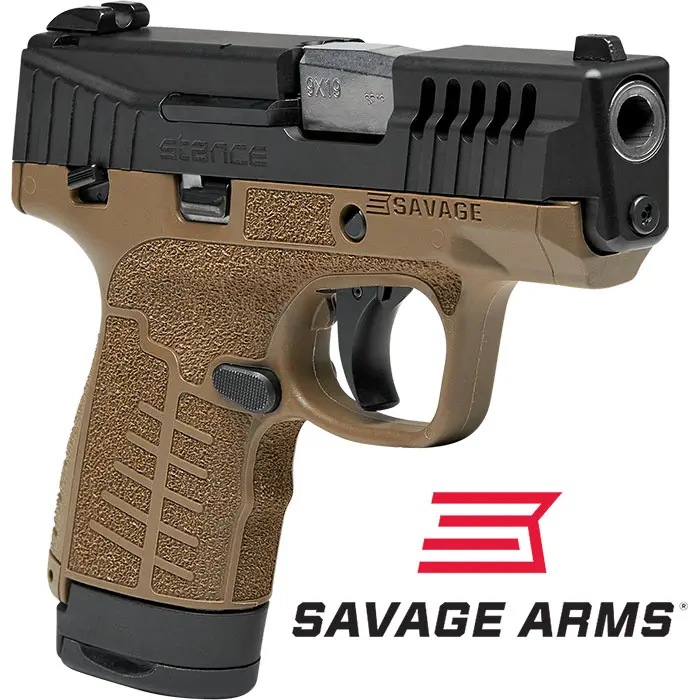 Savage Stance 9MM 3.2in 10-Round Black Slide FDE Frame