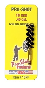 Pro-Shot 10mm/.40 Cal. Nylon Bristle Pistol Brush 10NP