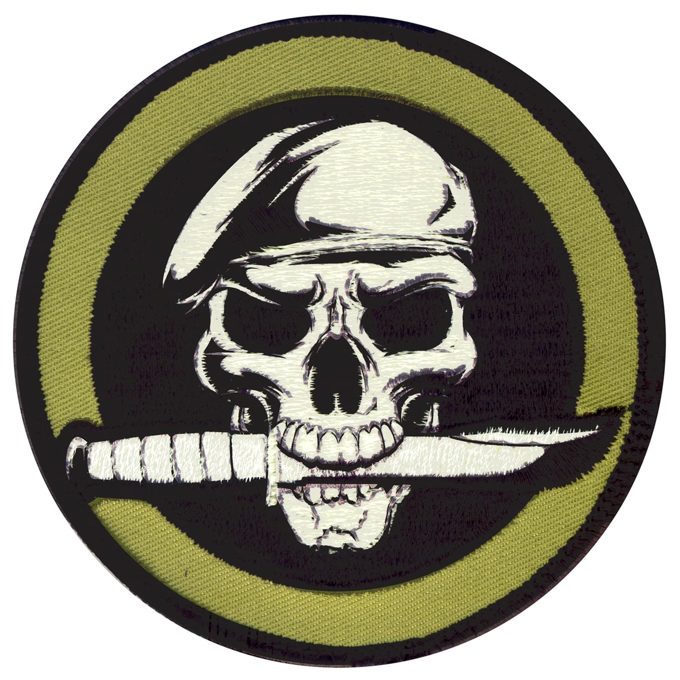 Rothco Military Skull Knife Morale Patch - Packaging Bulk Packaging