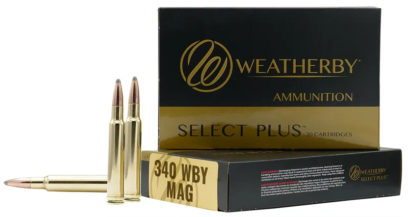 Weatherby Select Plus .340 WBY Mag 225gr Tipped TSX Ammo
