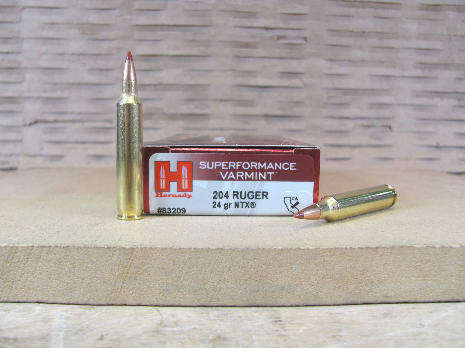 20 Round Box – 204 Ruger 24 Grain NTX Hornady Superformance Varmint Ammo – 83209