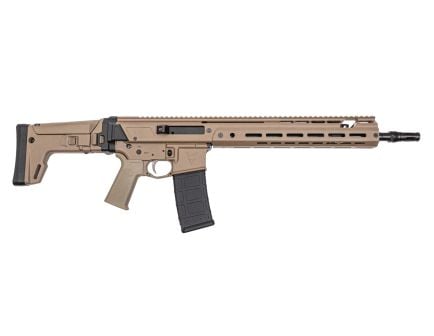 PSA 14.5" JAKL Rifle Length 5.56 1:7 Nitride Rearden Muzzle Device MOE SL EPT F5 Stock Rifle, FDE