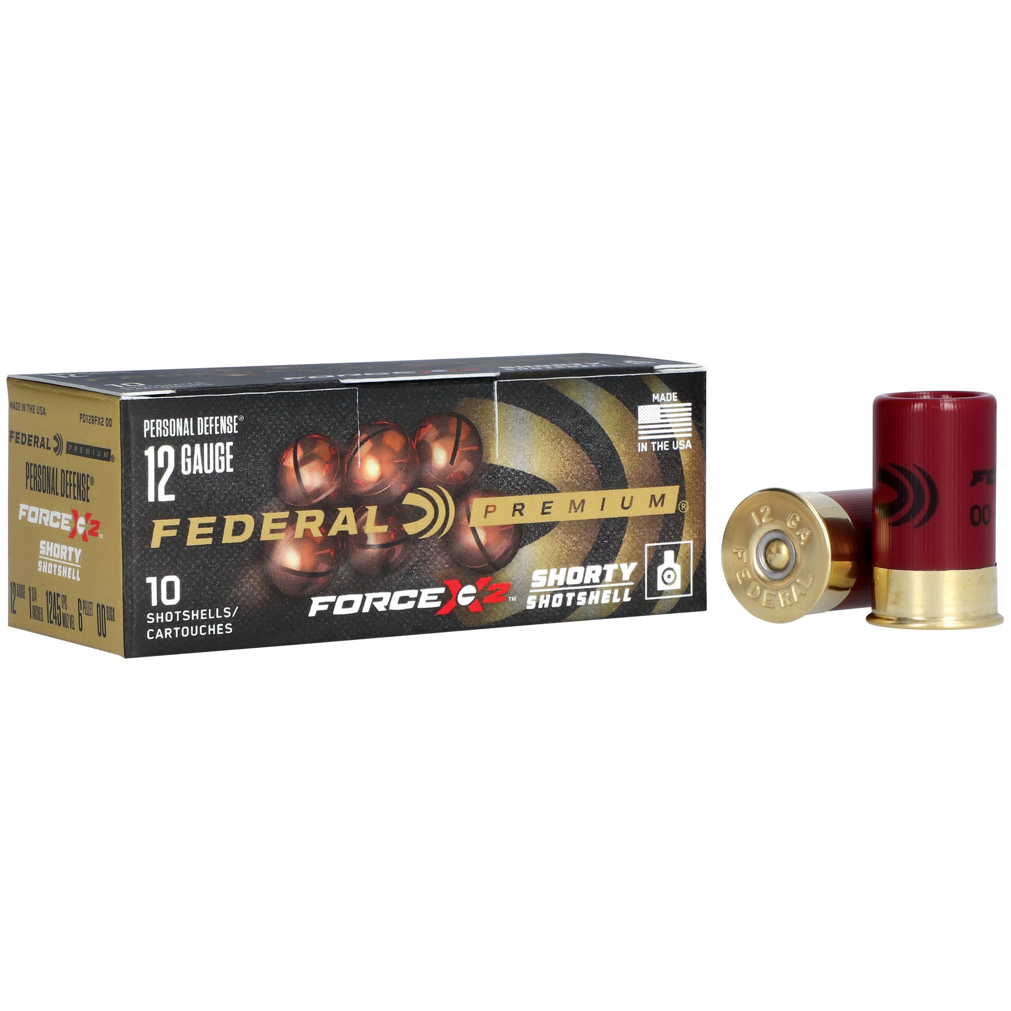 Federal Premium 12 Gauge Ammunition, 10 Rounds Buckshot 00 Buck - PD129FX2 00