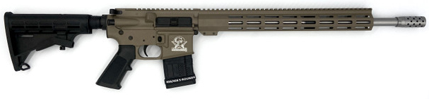 Great Lakes AR-15 .450 Bushmaster Rifle 18" FDE/SS