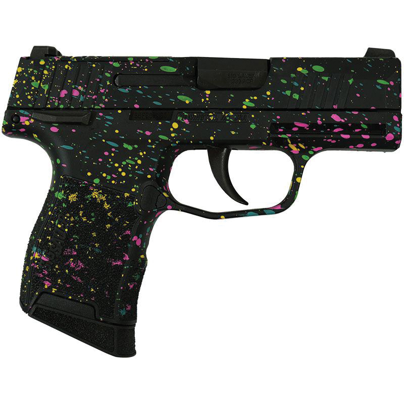 Sig Sauer P365-380 Multi Color Paint .380 ACP 3.10" 10rds, Black