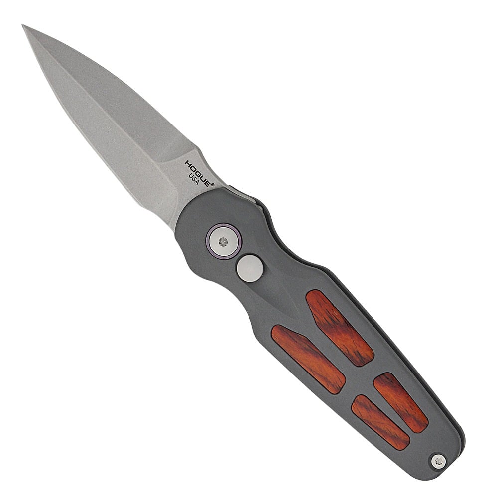 Hogue Ballista II Auto Folding Bayonet Point Knife, Grey - 64233