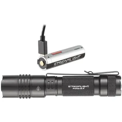 STREAMLIGHT PRO TAC 2 X INCLUDES 2 CR123ALITH BATTERIES HOLSTER BOXED BLACK