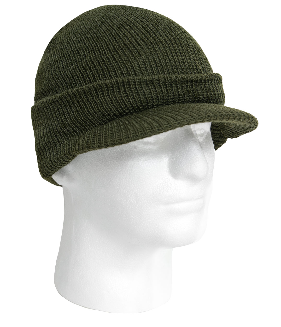 Rothco Genuine G.I. Watch Cap With Brim - Olive Drab