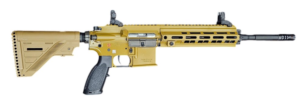 H HK416 Rifle 22LR 16in Barrel 10rd - HK Brown