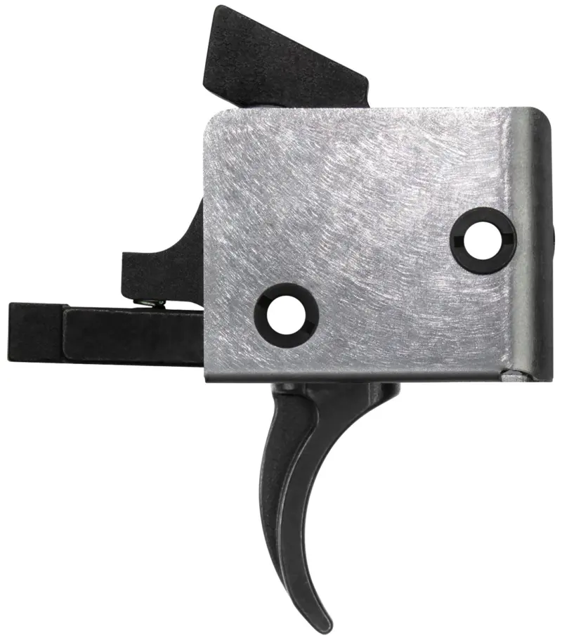 CMC Triggers 93501 Drop-In Single-Stage Curved Trigger w/ 5-5.50 lbs Draw Weight Black/Silver Finish