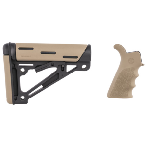 HOGUE AR-15/M-16 Kit Fits Comm Buffer Tube FDE Rubber