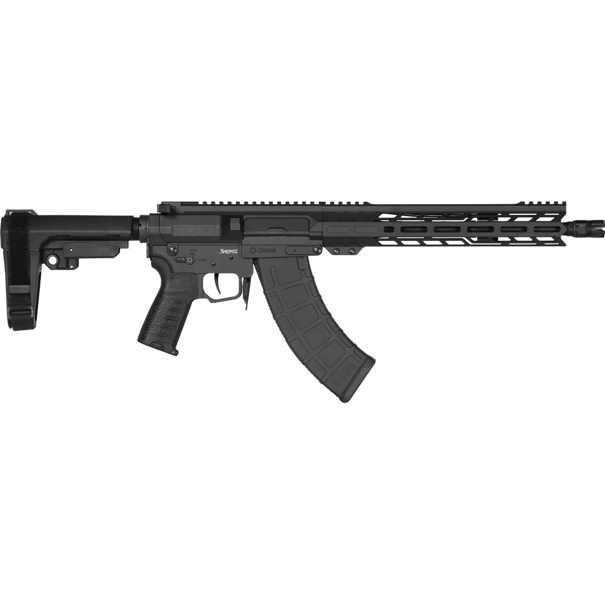 CMMG Banshee MK47 7.62x39mm 12.50" AR Pistol, Black - 76AB60AAB