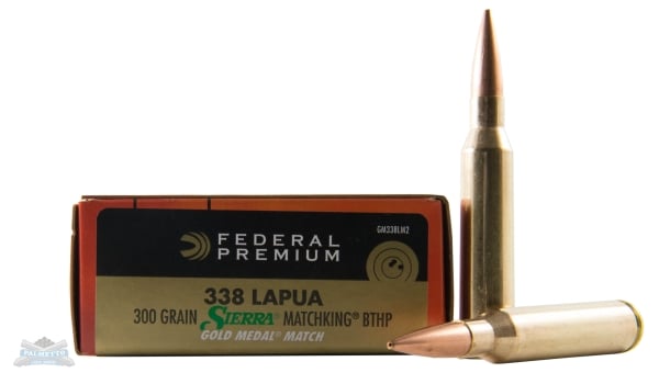 Federal Premium Gold Medal Sierra MatchKing Rifle Ammunition .338 Lapua Mag 300 gr BTHP 2580 fps – 20/ct - No Credit Card Fees - Low, flat rate shipping