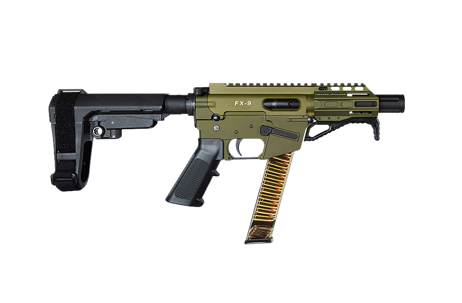 Freedom Ordnance FX9P AR Pistol 9mm 31+1 OD Green