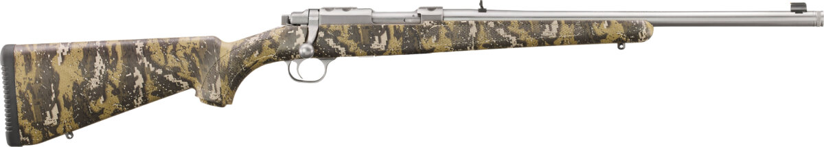 Ruger 77/357 357MAG SS/CAMO THREADED 7420 | 1/2-28 TPI | ADJ SIGHTS
