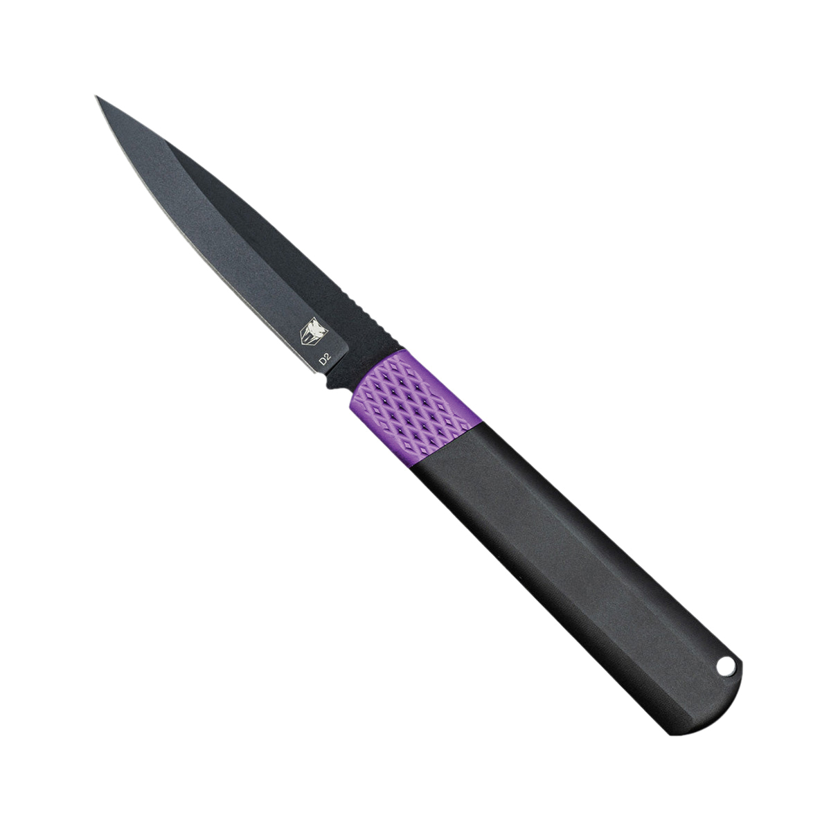 CobraTec Knives Gideon Hidden Release Folding Knife Drop Point Black/Purple - Ideal for EDC and Tactical Applications - CTGHRBPB