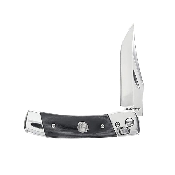 Uncle Henry Smokey Folding Clip Point Knife, Black - 1222001