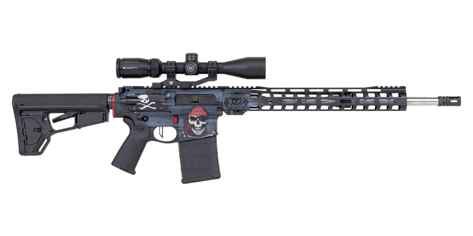 PSA Custom Gen3 PA10 18" Mid-Length .308 WIN 1:10 Stainless Steel 15" LTWT MLOK Rifle - Pirate