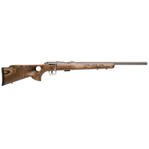 SAVAGE ARMS 93 BTVS 21" 22 WMR 5rd Bolt Rifle - Stainless w/ Wood Laminated Thumbhole Stock
