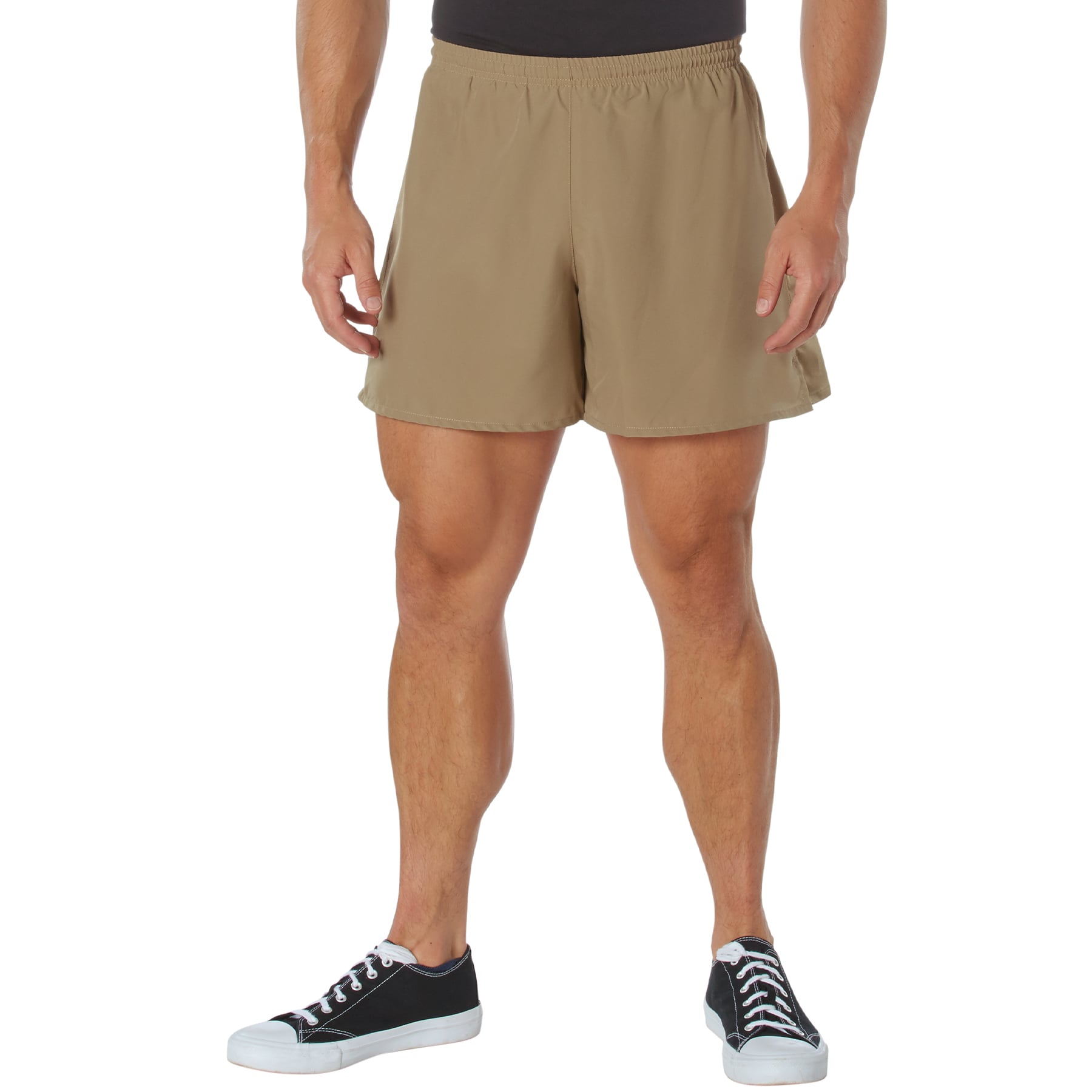 Rothco Physical Training Pt Shorts - Coyote Brown, Medium