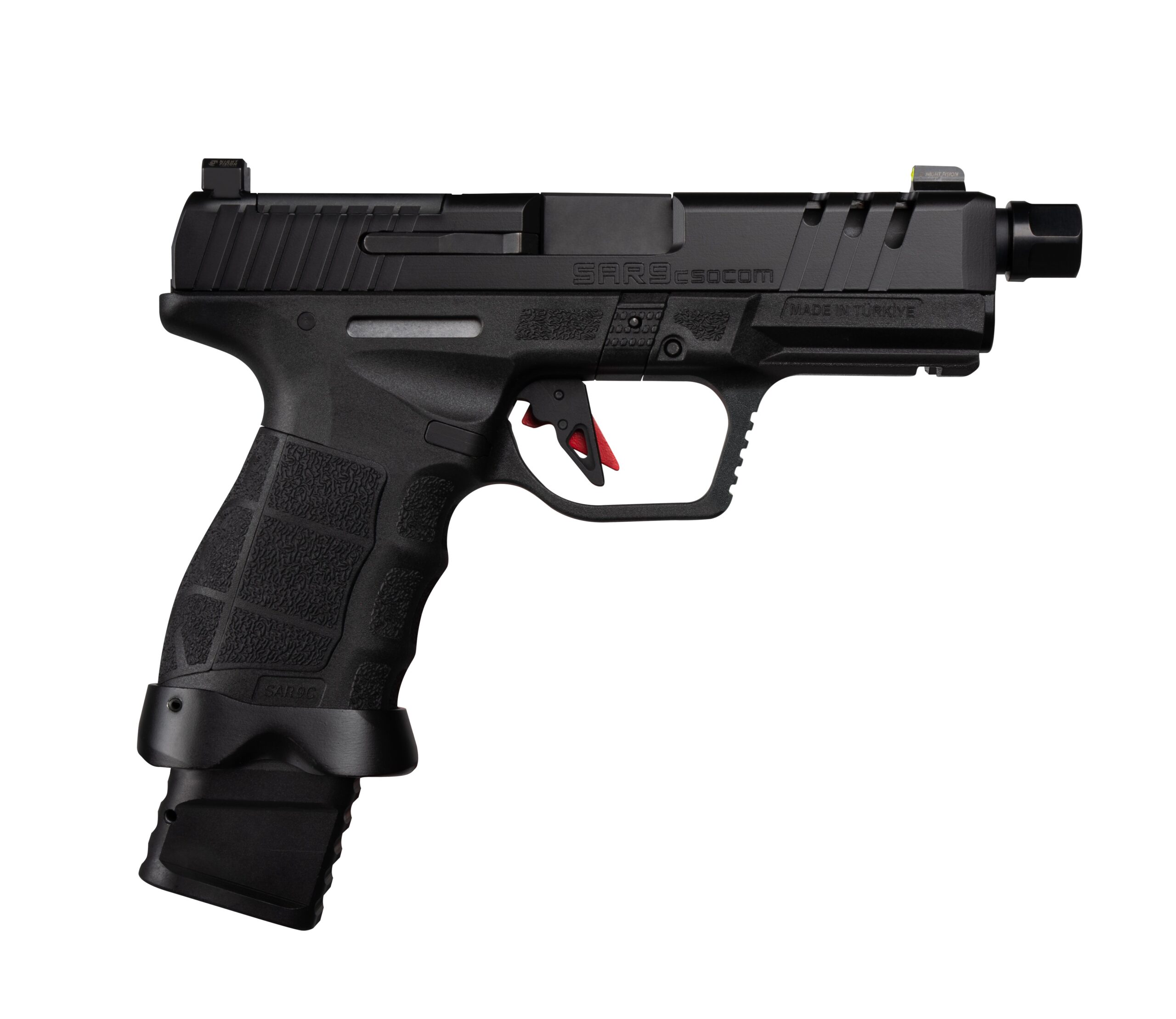 SAR9 SOCOM 9mm Semi-Auto Pistol - 15+1 Capacity
