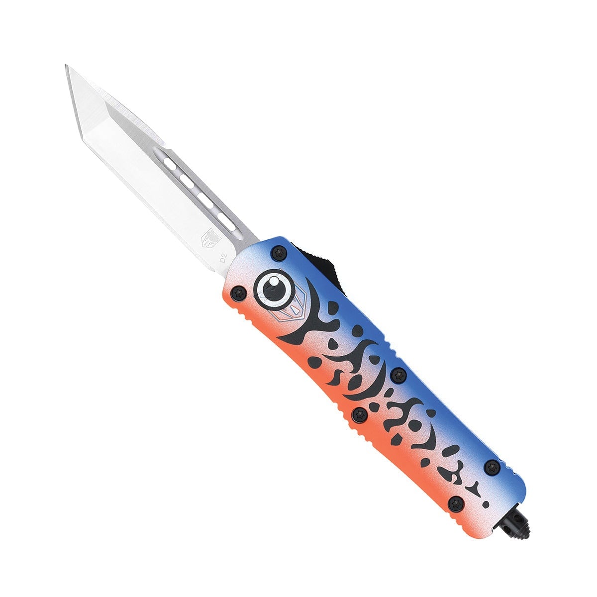 CobraTec Knives FS-3 Fishing Lure Medium OTF Knife Tanto, Blue - MFLBLUFS-3TNS