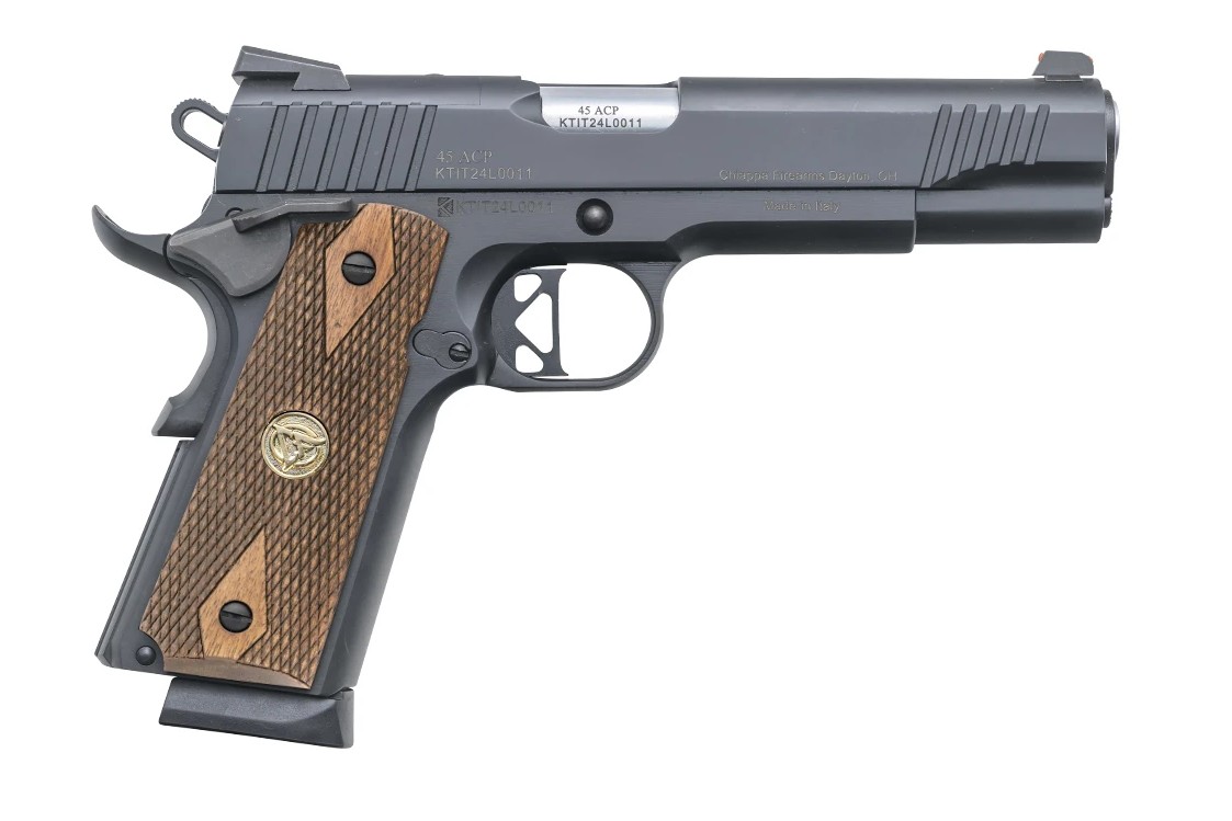 Chiappa 1911 Superior Optic Ready Handgun .45 ACP 8rd Magazines(2) 5″ Barrel Blued w/Walnut Grips