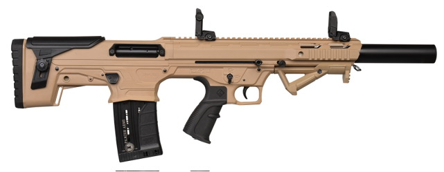 Panzer Arms BP12 Gen 2 Semi-Auto Bullpup 12 Gauge Shotgun, Desert Tan - BP12BSDT